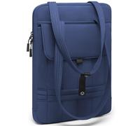 HYZUO 15-16 Inch Puffy Laptop Case Sleeve Padded Handbag, Navy Blue | for MacBook Pro 15/16, 15" 15.6" Dell/HP/Lenovo/Asus/Acer/Samsung Notebook Chromebook,Women Slim Shoulder Bags Work Daily Bag