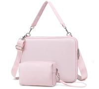 HYZUO 17-17.3 Inch Hard Shell Case Laptop Sleeve Bag for HP Envy/OMEN 17, LenovoThinkPad P16, ASUS ZenBook Pro/VivoBook Pro 17, Dell Alienware M17, LG gram 17, Razer Blade 17, Pale Pink