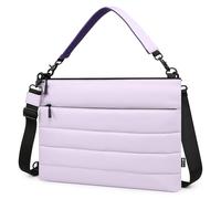 HYZUO Puffy Laptop Case Bag for 15-16 Inch MacBook Pro Air M5, Lilac Purple