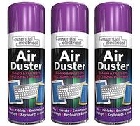 HZ Enterprises Compressed Air Duster Spray Can Cleans & Protects Laptops Keyboards 400ml (3)