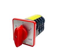HZ5 3 Position Rotary Cam Switch 20A 4 Pole 4kw Universal Changeover Selector Silver Contact HZ5-20/4 M08 1Pcs