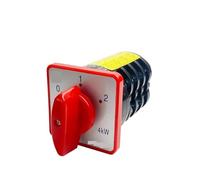 HZ5 Series 3 Position Rotary Cam Switch 20A 4 Pole 4kw Changeover Selector Silver HZ5-20/4 M08
