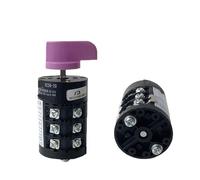 HZ5B-20/3 20A 3P 0-7 Position Rotary Cam Switch Silver Contact 1Pcs