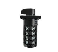 HZ5B-20A Two/Three Positions Rotary Cam Changeover Switch 1-4 Poles Silver Contact 1Pcs(1P 4Terminals-12)