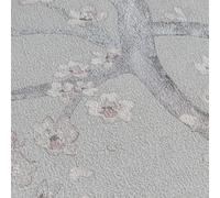 HZ62044-Horizon Floral Grey Metallic Pink Galerie Wallpaper