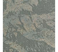 HZ62051-Horizon Tree Leaf Blue Green Metallic Galerie Wallpaper