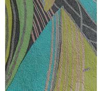 HZ62063-Horizon Tree Leaf Yellow Green Black Galerie Wallpaper