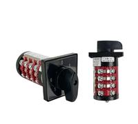 HZ8B-20/3/4 Electric Control Switch 4 Levels 20A 0-6 Positions Universal Changeover Rotary Cam Switch Interruptor