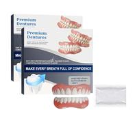 Hza Advanced Customized Full Denture Set, Hza Premium Silicone Full Set Dentures, Hza Dentures Kit, Silicone Reline Denture Set,DIY Denture Kit,Silicone Dentures Set,Soft and Comfortable (2)