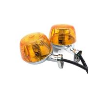 HZAWSGA Motorcycle Front Indicator Round Turn Signal Light Steering Lights Steel Rear Zinc Metal Accessories Lamps Indicators