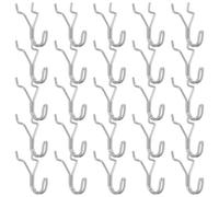 HZBB 25 Pieces Rusts Resistant Pegboard Hooks with 90 Degree Tilts Tip to Slipping Display Hooks for Tools and Keys Retail Display