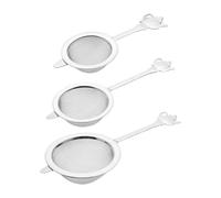 HZBB 3pc Food Grade Teas Infuser Set Stainless Steel Fine Meshes Strainers with Ergonomic Handle Teas Filter for Hot/Cold Drink