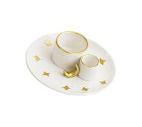 HZBB 4 In1 Incenses Holder, Ceramic Palos Santo, Sages for Burning, Ashes Catcher Tray for Meditations Yogas Room Palos Santo Stick