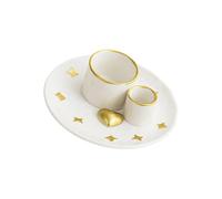 HZBB 4 In1 Incenses Holder, Ceramic Palos Santo, Sages for Burning, Ashes Catcher Tray for Meditations Yogas Room Palos Santo Stick