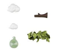 HZBB 4Pcs Clear Glass Spiders Enclosure Wall Hanging Habitat Hideouts Place for Small Pet Shelter and Easy Access Feeding Climbing Pet Habitat Glass Ball