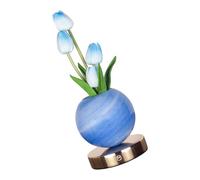 HZBB Beautiful Flower Shaped Night Light Eye Protections Feature Bedroom Light Texture for Reading Travel Bedroom Decor Lamp
