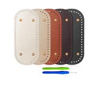 HZBB Crochet Wallet Crafting with PU Leather Base & Step-by-Step Guide for Beginners & Experts Leather Crochet Purse Collection Wallet Craft Collection for Novices Customizable Portable Purse
