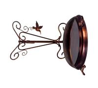 HZBB Decorative Garden Bird Bath with Drinking and Feeding Tray to Welcome Various Birds Antique Fashion Bird Feeder