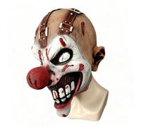 HZBB Highly Detailed Halloween Clown Latex with Exaggerated Smiling and Devil Eye for a Truly Frightening Costume Realistic Fool