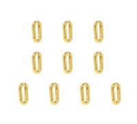 HZBB Pearls Enhancer Clasp with Sturdy Brass Openable Zirconia Clasp for Beaded Necklaces and Bracelets 10 Pack Secure Closure Findings