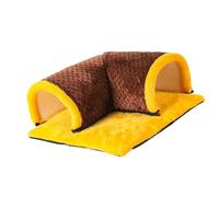 HZBB Permeable Plush Pet Bed Small Animal Warm Bed House Cold Weather Cave for Small Pet Like Hamsters Plush Habitats