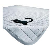 HZBB Plume Cotton Filled Mattress Bed Cushion for Single and Double Bed in Multiple Sizes 120 / 150x200cm Soft Fabric Bedding Stuff