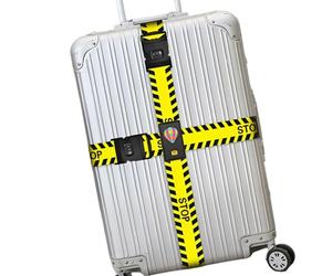 HZBB Printed Luggage Straps with Combination Locks and Soft Rubber Fixation for Easy Identification Secure Travel Luggage Belt