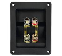 HZBB Professional Box Rear Back Panel Wiring Terminal Plugs Square Boxes with Banana Subwoofer Terminal Box