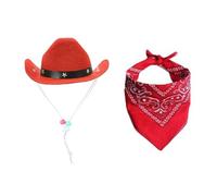 HZBB Props Caps Bandanas for Small Dogs Cats Western Pet Cosplay Costume Pet Accessories