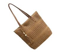 HZBB Stylish Underarm Bag with Fringe Embellishment Elegant Shoulder Bag Large Capacity Handbag for Day Trip and Holidays Top Handle Purse