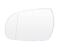HZBHD Car Rear View Mirror Lenses Glass For A4 For A5 2010-2017 Door Wing Heated Wide Angle Convex Rearview With Plate Wing Mirror Glass(Left)