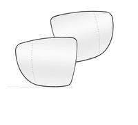 HZBHD Car Wing Mirror Glass For Nissan For Micra For Leaf 2017-2023 Replacement Convex - Mirrors Parts Wide Angle Heating Wing Mirror Glass(1Pair)