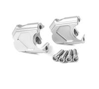 HZBHD Handlebar Risers Motorcycle Handlebar Riser For BMW R1200GS 2004-2008 R 1200 GS Adventure 2005-2008 Bar Mount Handle Clamp Lift Adapte(Silver 2)