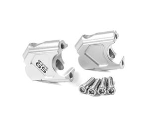 HZBHD Handlebar Risers Motorcycle Handlebar Riser For BMW R1200GS 2004-2008 R 1200 GS Adventure 2005-2008 Bar Mount Handle Clamp Lift Adapte(Silver 1)