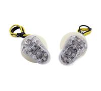 HZBHD Indicators Motorcycle Indicator Turn Signals Light For Y&amaha YZF R1 R6 R6S R3 R6S FZ1 FZ6 FZ8 For FAZER Motorbike Indicators Blinker Lamp Turn Signal Light(CLEAR)