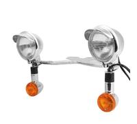 HZBHD Indicators Motorcycle Passing Lights Bar Turn Signals Lights Set For Y&amaha V-Star XVS 650 950 1100 Turning Indicators Blinker Lamps Turn Signal Light(Color 3)