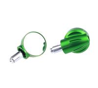 HZBHD Motorcycle Grip Plug Side Mirror For Monkey 125 Z125 MSX125 Adjustable Blind Spot Wide Angle Convex Rear Mirror Reflector(Green)