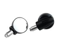 HZBHD Motorcycle Grip Plug Side Mirror For Monkey 125 Z125 MSX125 Adjustable Blind Spot Wide Angle Convex Rear Mirror Reflector(Black)