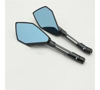 HZBHD Motorcycle Rearview Mirror Left Right Reversing Backview For Y&amaha FZ-6 FZ-8 MT-07 MT-09 Mirrors Side Wing Mirrors Accessories(BLACK)
