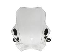 HZBHD Motorcycle Windscreen For GROM125 MSX125 Windshield Wind Deflector Adjustable Angle Clip On Spoiler Fairing Screen Extension Fairing(Transparent,1)