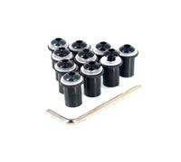 HZBHD Screws Kit Motorcycle Windscreen Fairing Bolt Kit Nuts Screws Fixing For DUCATI MONSTER 696 821 620 796 749 1098S 1200S 797 695 Windscreen Bolt(BLACK)