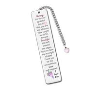 HZBLAZ Bookmark - Stainless Steel - 1 pc - Mother's Day Gift - You Are Beautiful & Strong