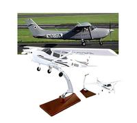 HZCVSG 1:30 Scale Cessna-172 China Civil Edition Aircraft Model 28cm ABS Resine Plane with Stand Adults, Desktop Display for Aviation Enthusiast Gifts