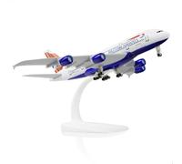 HZCVSG A380 1/300 British Airway Diecast Metal Airplane with Stand Jumbo Airliner Model Kit for Aviation Enthusiast Gift