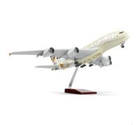 HZCVSG A380 Large Scale -18 inches A380etihad Die-cast Airplane Adult -Model Plane Airbusa380 with Stand for Aviation Enthusiasts Gifts or Decorations