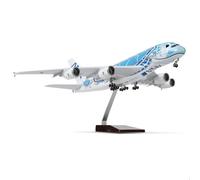 HZCVSG ANA Blue Turtle 18 Inch Large Die-Cast for A380 Aircraft with Stand Jumbo Airliner Plane Display Collector's Model Kit as Gift