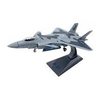 HZCVSG Aolly 1/100 Scale J-20 Fighter Jet Airplane Die-Cast Model Plane for Collection Festival Gift with Stand Home Ornaments