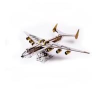 HZCVSG Assembled Large Version of ANTONOV Mriya AN-225, Mechanical Cargo Aircraft, Assemble 3D Kit, Airplane Working Model, Ukrainian Dream, Double Color.