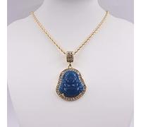 HZCVSG buddha pendant small and big size hip hop men's women's rope chain necklace crystal iced out rapper singer jewelry