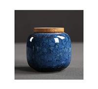 HZCVSG Cremation UrnsFor Ashes Cremation urns Funeral urn For a small amount of human ashes Ceramic material Sealed against moisture Hand-made engraving exquisite relief souvenir (Color : E) Good